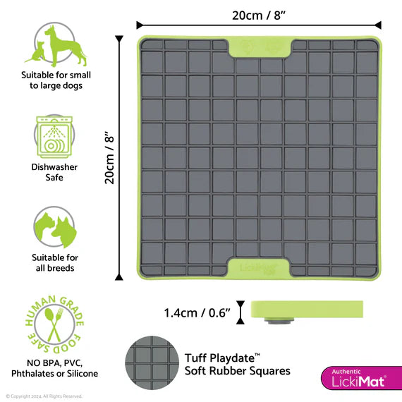 LickiMat Tuff Playdate for Cats - Green