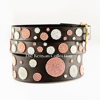 Dots Pink Beaded Dog Collar