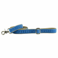 Dusty Blue Swiss Velvet Leash