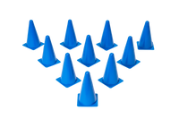 Pack of 10 Durable Numbered Cones for Dog Agility Training