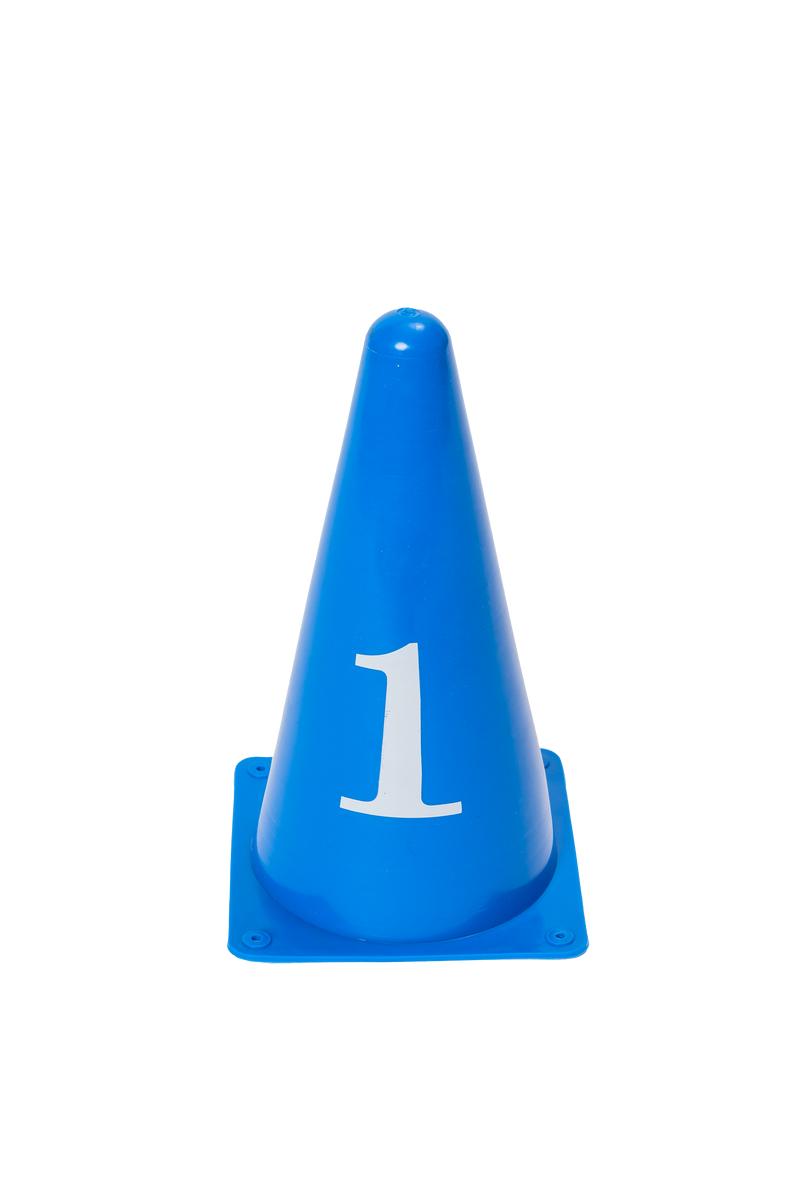 Pack of 10 Durable Numbered Cones for Dog Agility Training