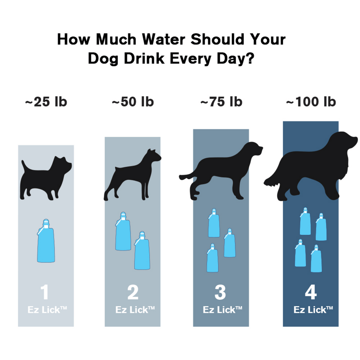Vapur® EZ Lick™ Portable Dog Water Bottle