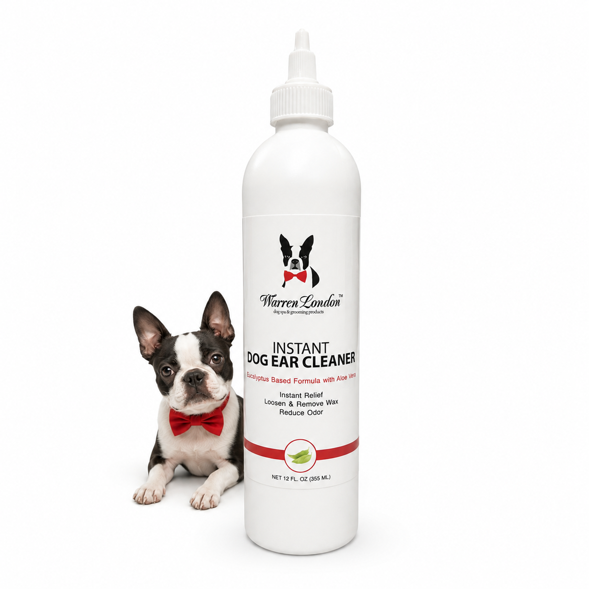 Instant Ear Cleaner For Dogs 4 oz or 12 oz - Removes Wax and Odor