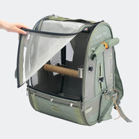 ibiyaya x BirdTricks Medium Size TrackPack, Backpack Bird Travel Carrier