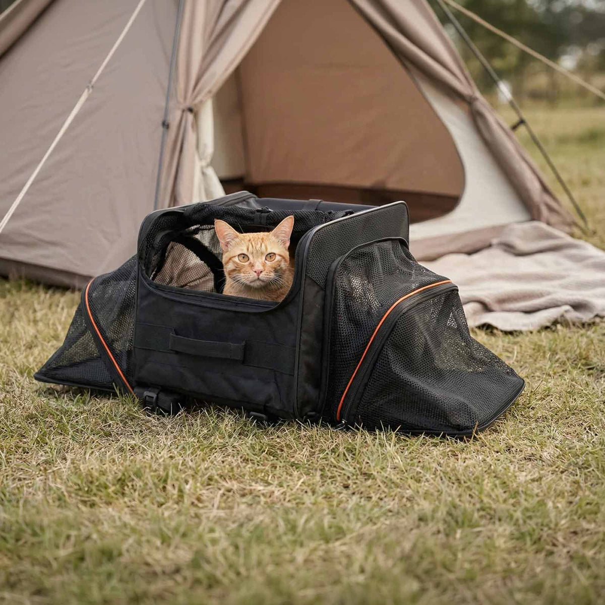 JetPaw Expandable In-Cabin Pet Carrier Backpack – Airline-Approved Travel Backpack for Dogs & Cats