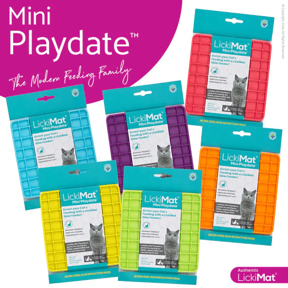 LickiMat Mini Playdate for Cats - Dark Pink