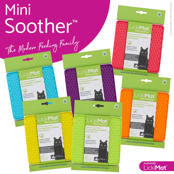 LickiMat Mini Soother for Cats - Purple