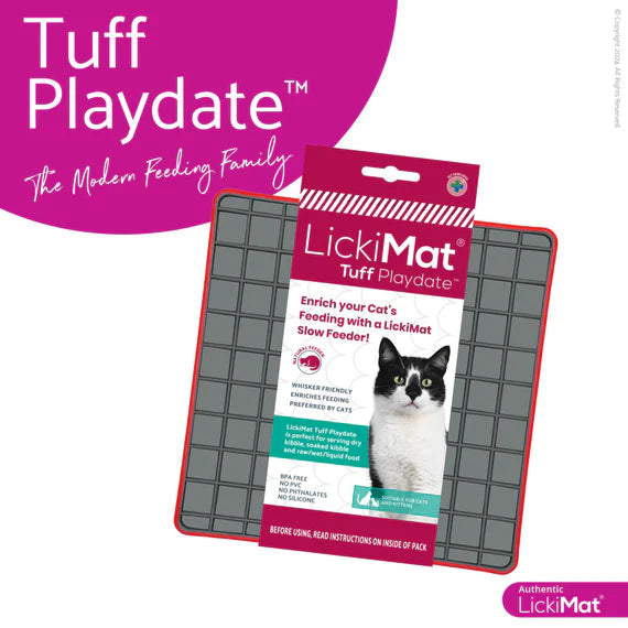 LickiMat Tuff Playdate for Cats - Pink
