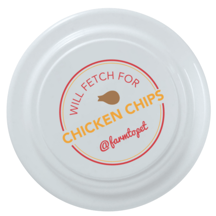 Will Fetch for Chicken Chips Dog Frisbee | Fun Toy for Dogs and Humans