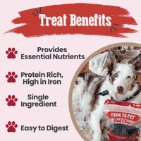 Beef Chips Dog Treats | Single-Ingredient Healthy Treats for Dogs