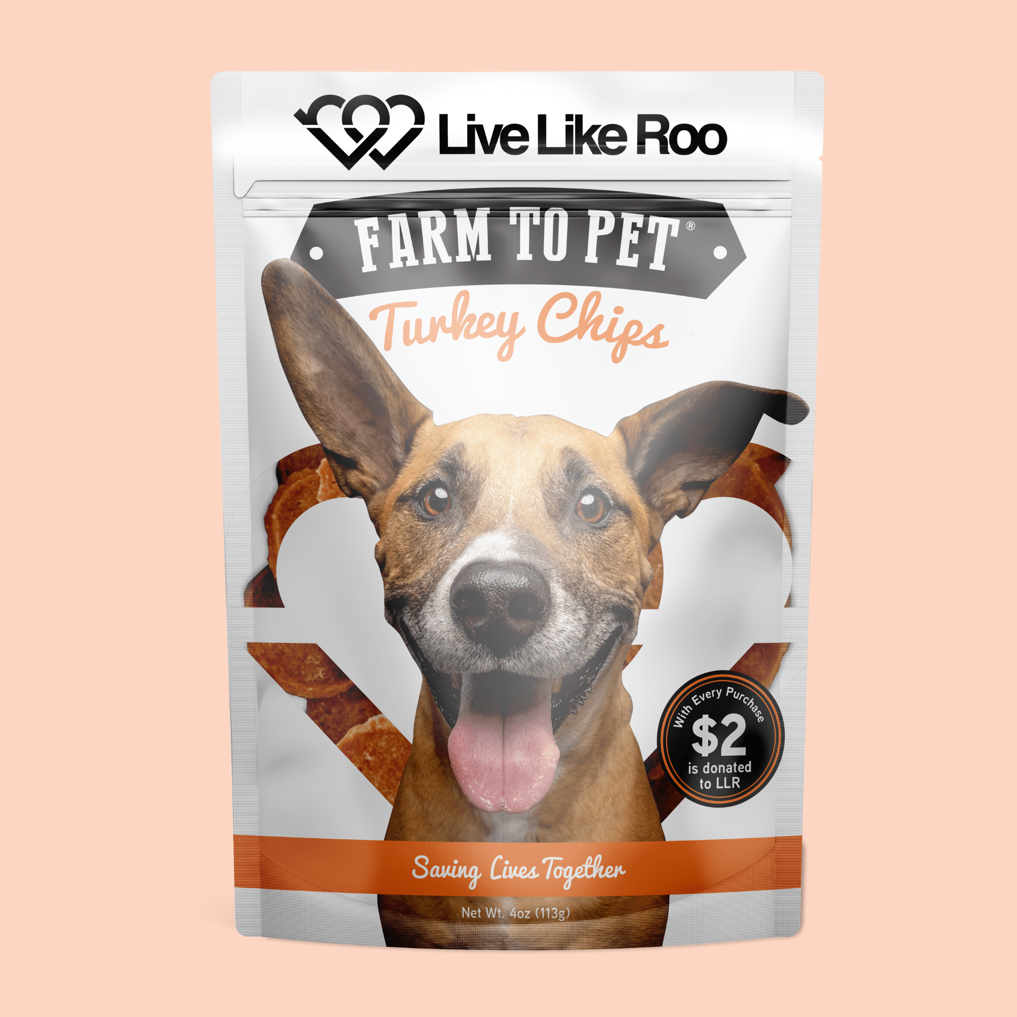 Live Like Roo Turkey Chips for Dogs | Dog Treats That Give Back – 3 Red ...
