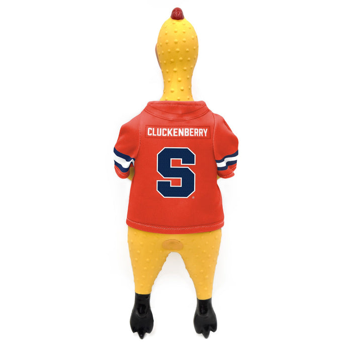 Syracuse Orange Rubber Chicken Pet Toy