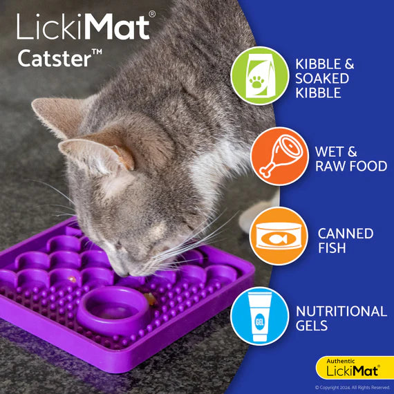 LickiMat Catster - Red/Pink