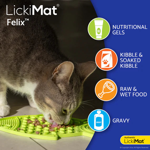 LickiMat Felix for Cats - Purple