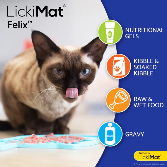 LickiMat Felix for Cats - Purple