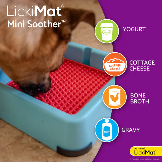 LickiMat Mini Soother for Cats - Purple