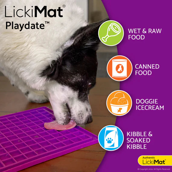 LickiMat Playdate for Cats - Purple