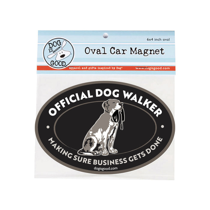 Official Dog Walker Car Magnet