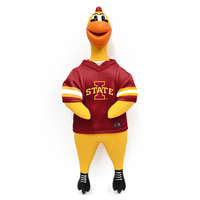 IA State Cyclones Rubber Chicken Pet Toy