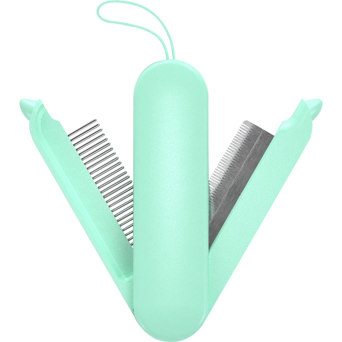 Pet Life ® 'JOYNE' Multi-Functional 2-in-1 Swivel Travel Grooming Comb and Deshedder
