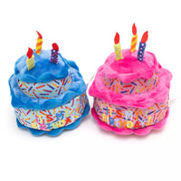 Birthday Cake Blue Dog Toy