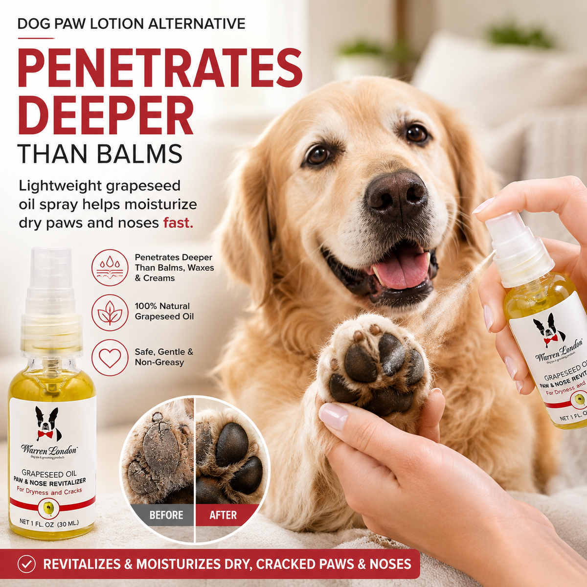 Grapeseed Oil Paw and Nose Revitalizer - Professional Size