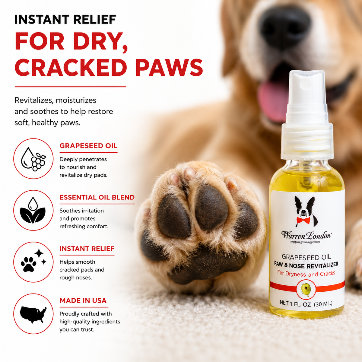 Grapeseed Oil Paw and Nose Revitalizer - Professional Size