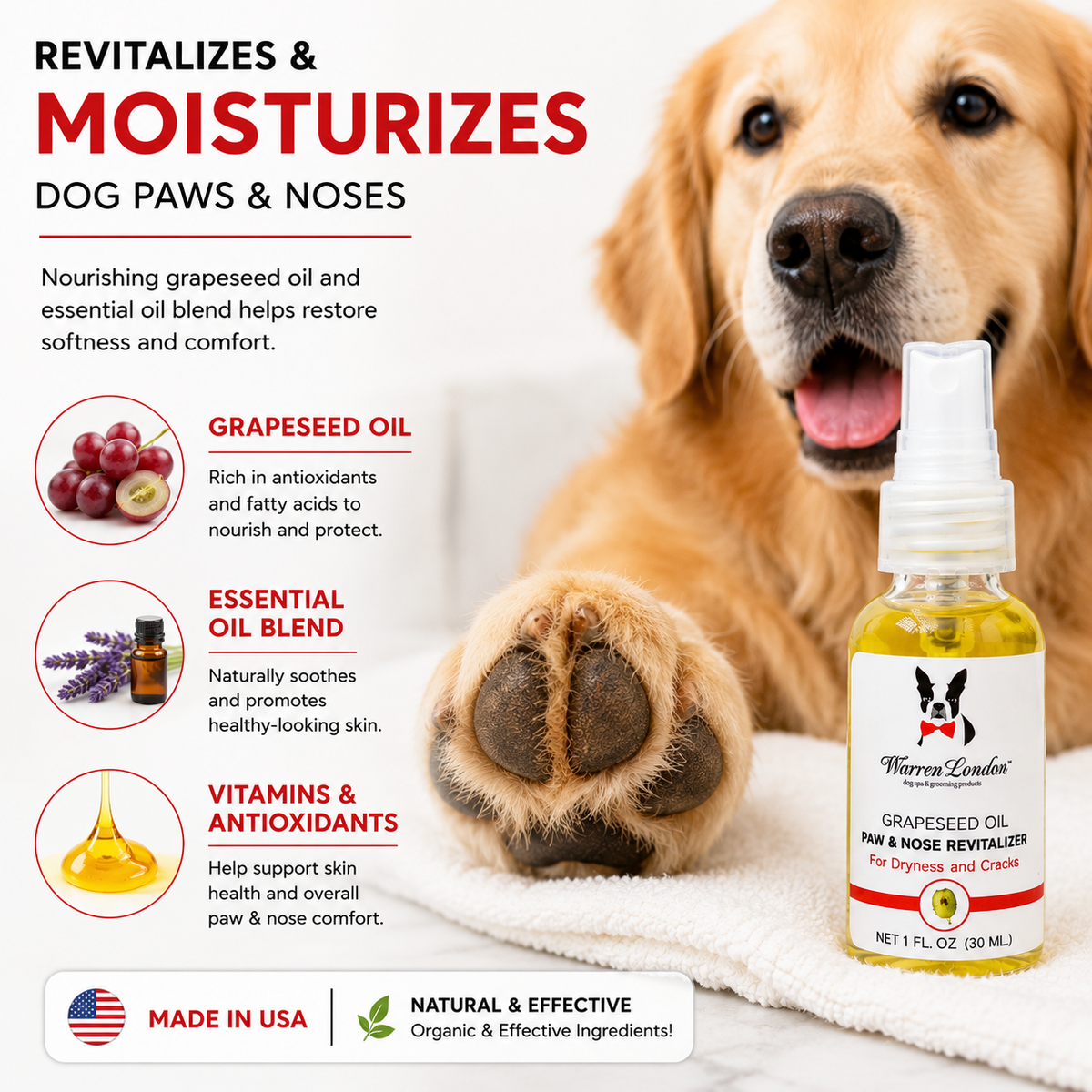 Grapeseed Oil Paw & Nose Revitalizer