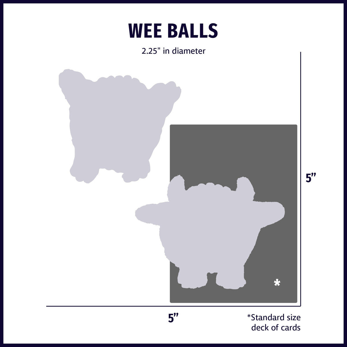 Wee Huggles® Assorted Balls Dog Toys, 5 Pack