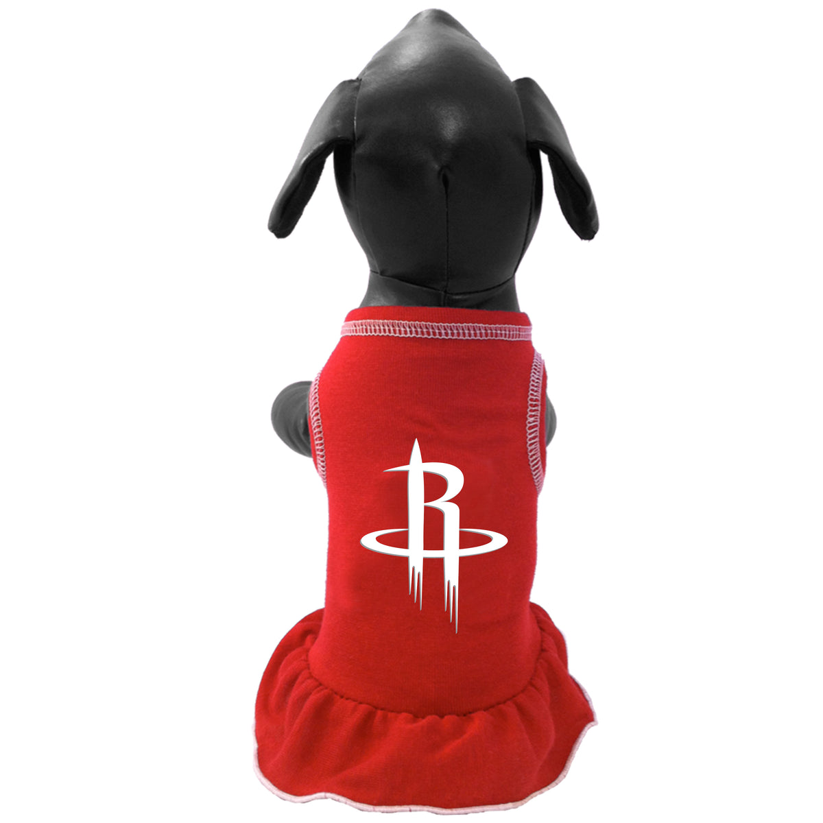 Houston Rockets Pet Cheerleader Ruffled Dress