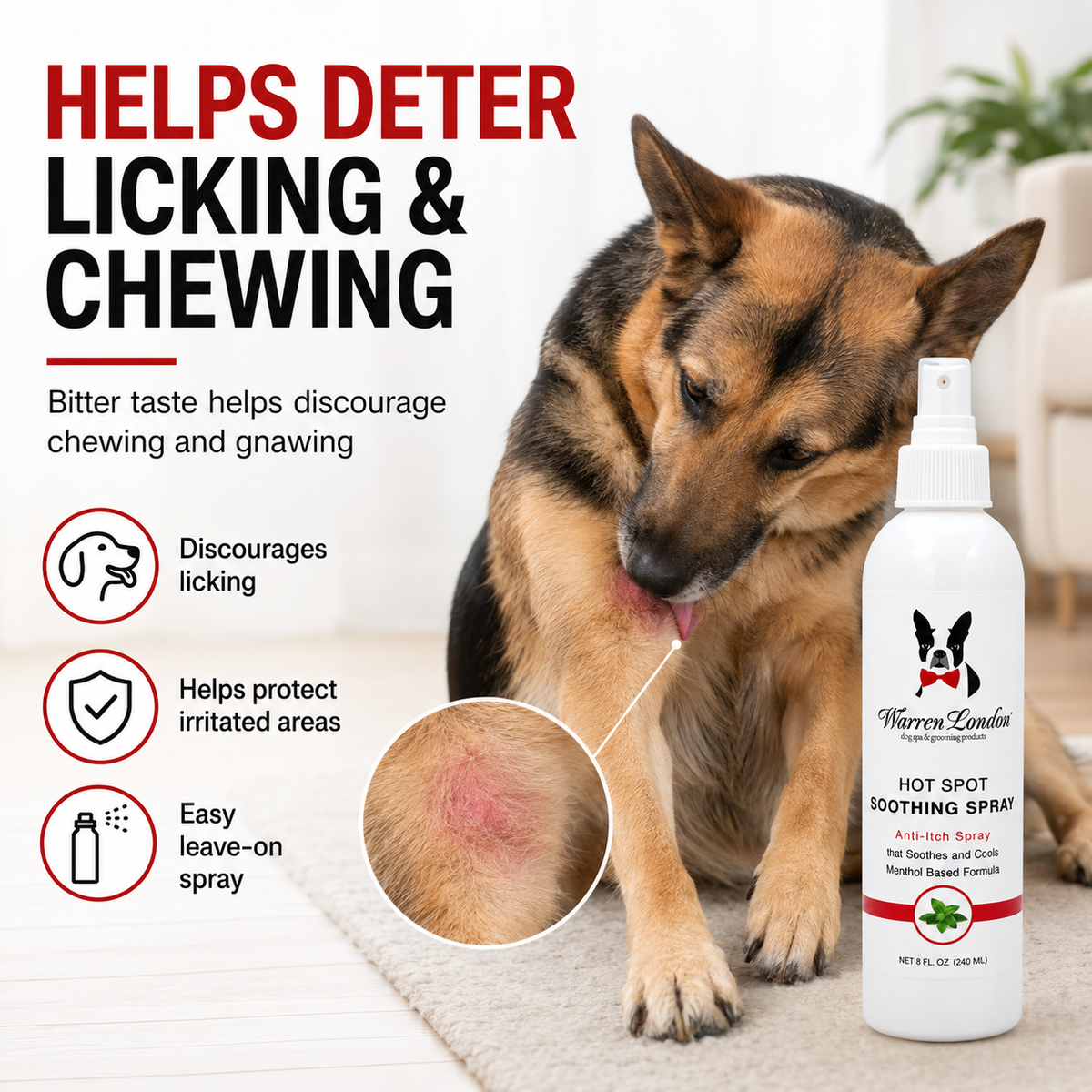 Hot Spot Soothing Spray - Anti Itch Spray That Soothes And Cools