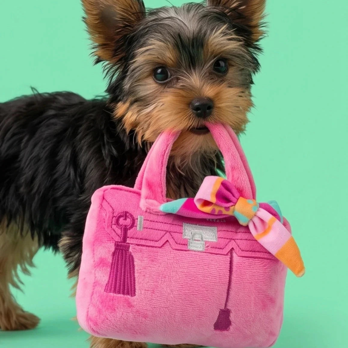 Barkin Pink CHIC DOGGIE Bag Plush Toy