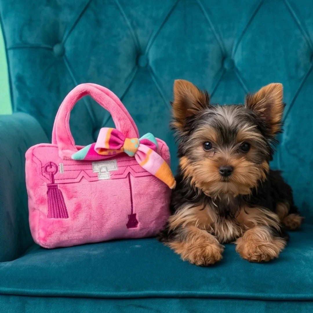 Barkin Pink CHIC DOGGIE Bag Plush Toy