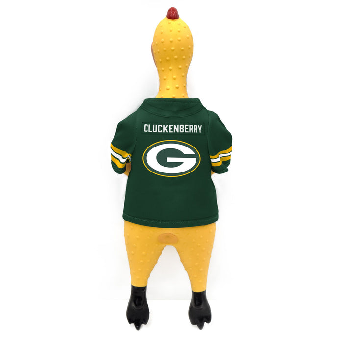 Green Bay Packers Rubber Chicken Pet Toy