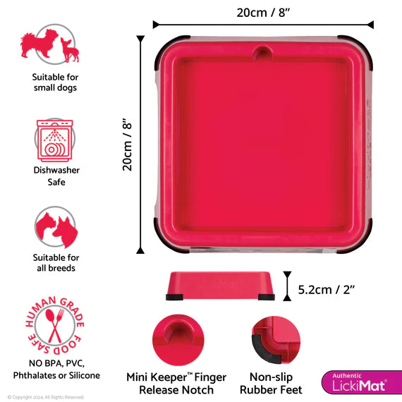 LickiMat Mini Keeper - Dark Pink
