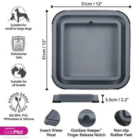 LickiMat Outdoor Keeper - Gray