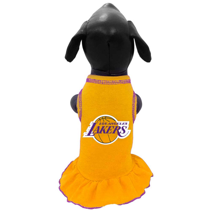 Los Angeles Lakers Pet Cheerleader Ruffled Dress