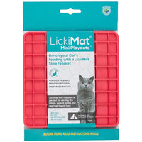 LickiMat Mini Playdate for Cats - Dark Pink