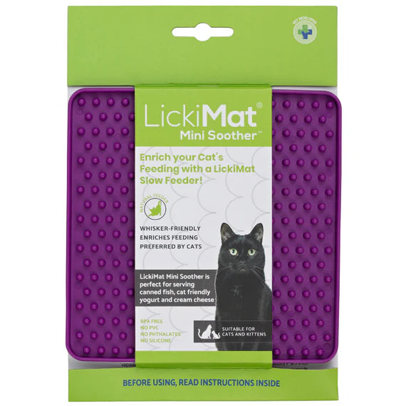 LickiMat Mini Soother for Cats - Purple