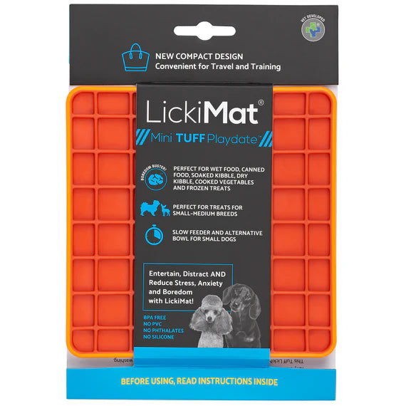 LickiMat Mini TUFF Playdate - Orange