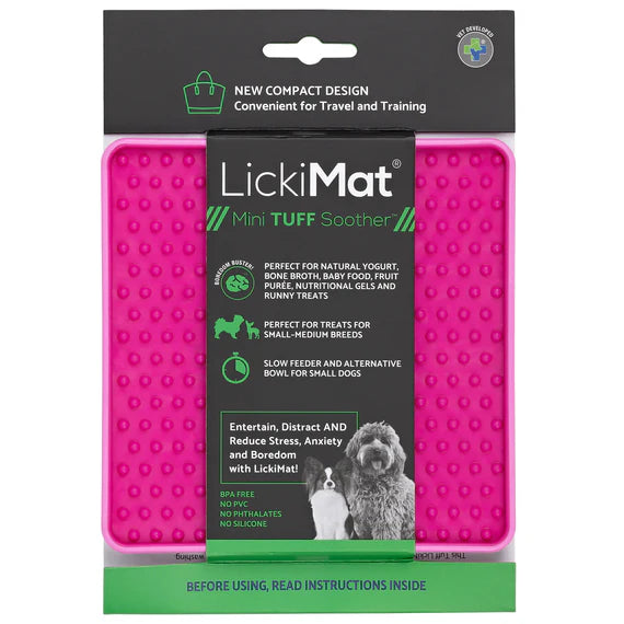 LickiMat Mini TUFF Soother - Dark Pink