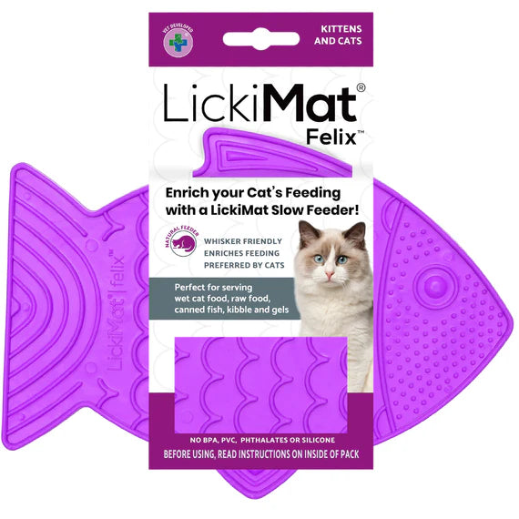 LickiMat Felix for Cats - Purple