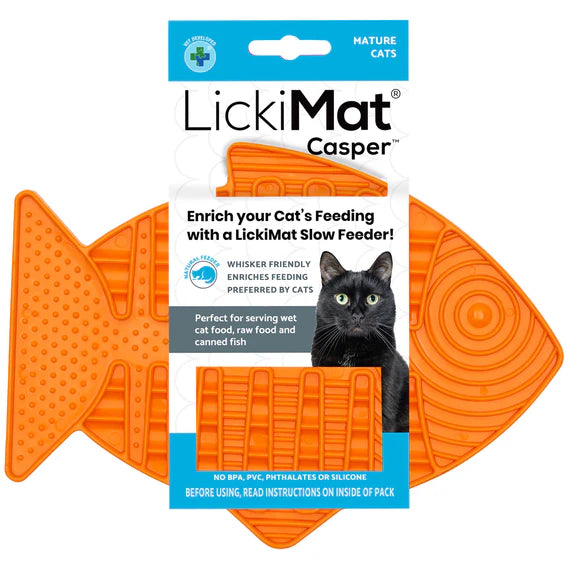 LickiMat Casper for Cats - Orange