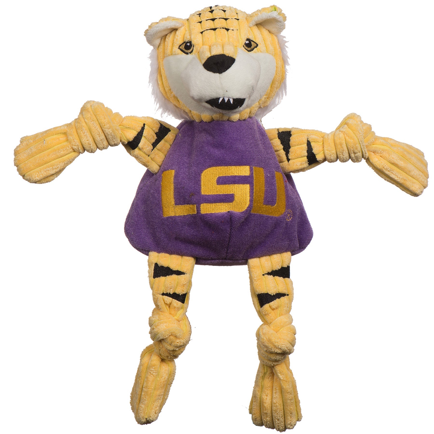 NCAA Louisiana State University, Mike the Tiger Knottie® Plush Dog Toy ...