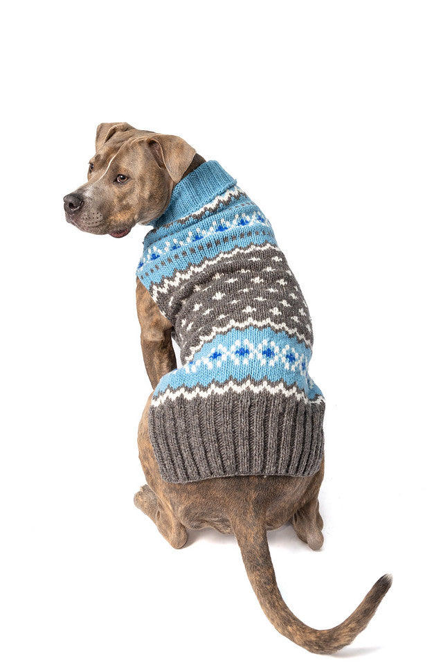 Light Blue Fair Isle Sweater