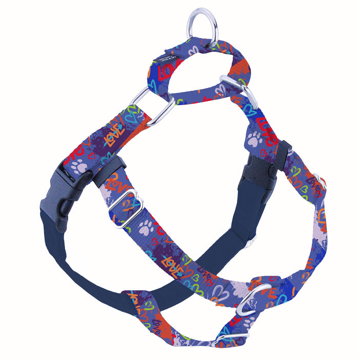 Love Graffiti Blue Freedom No-Pull Dog Harness – Earthstyle