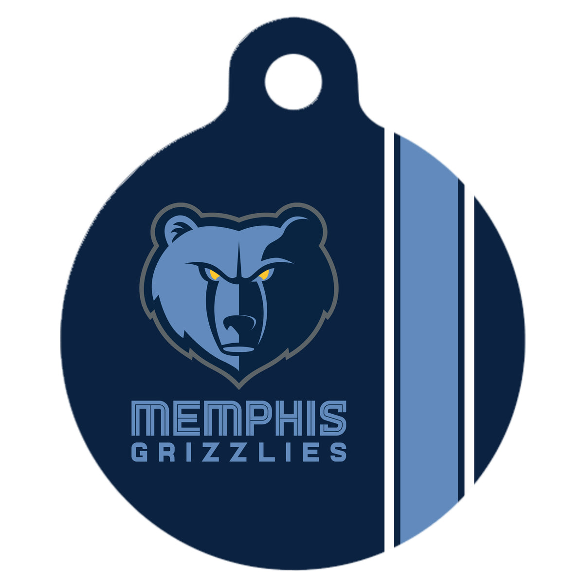 Memphis Grizzlies Stainless Steel Charm/Tag