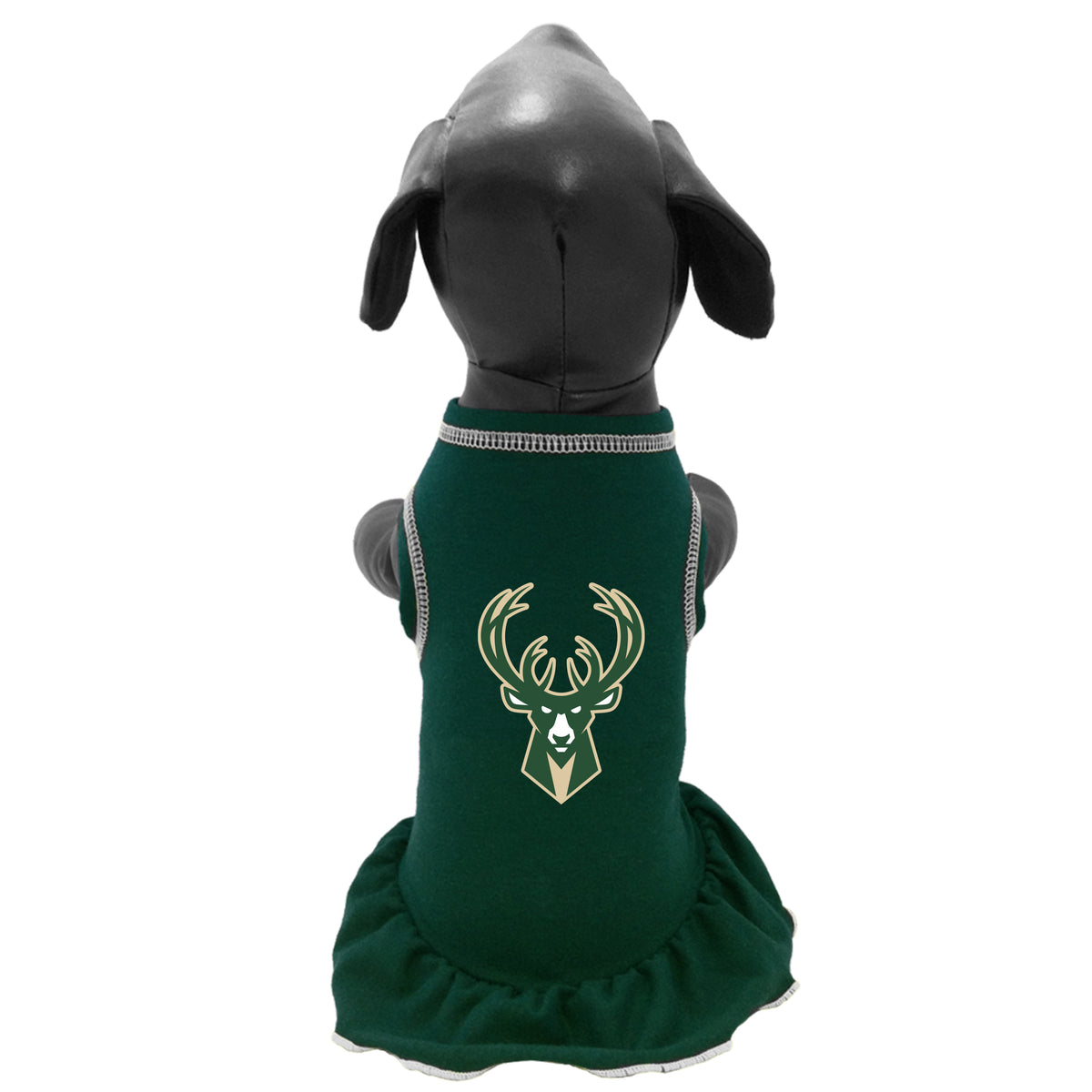 Milwaukee Bucks Pet Cheerleader Ruffled Dress