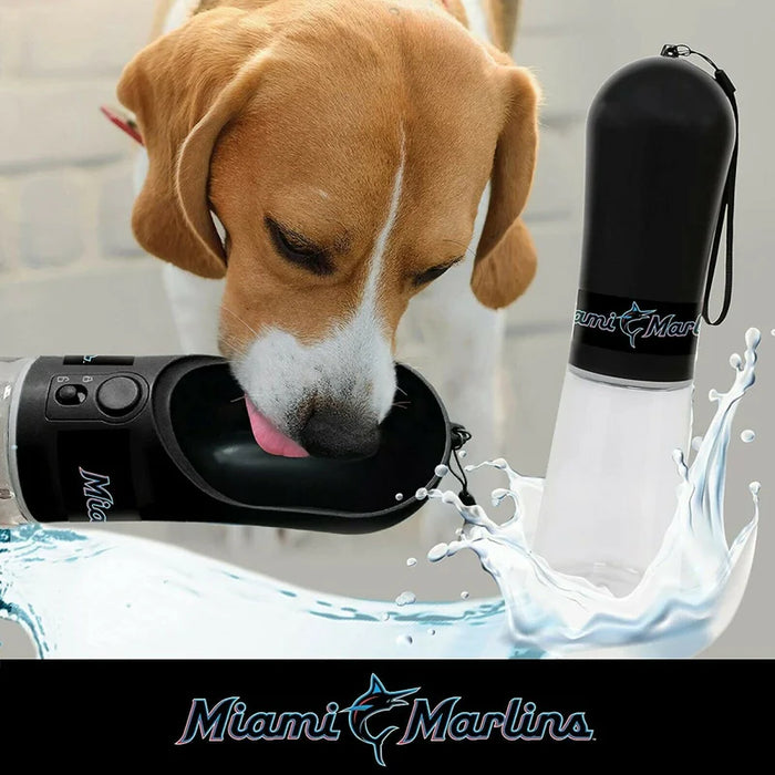 Miami Marlins Pet Water Bottle