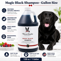 Magic Black Brightening Dog Shampoo - Professional Size